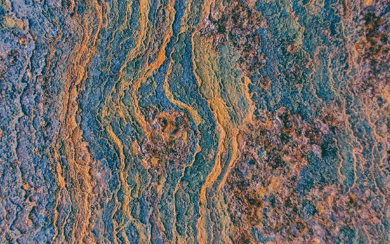 Korrodierte Metalloberfläche